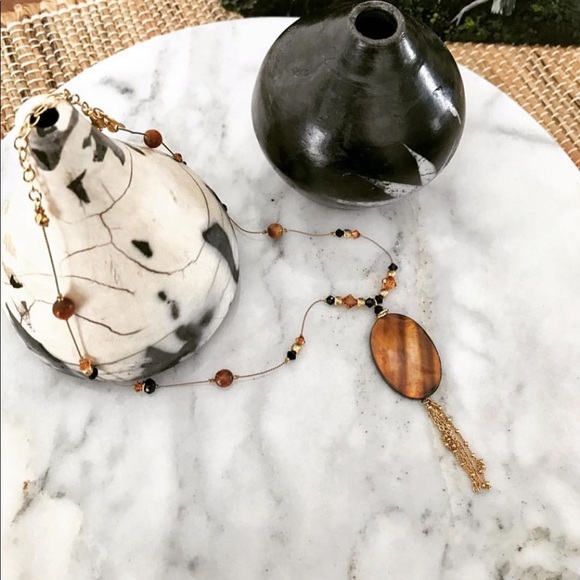 🎉FREE with purchase of 2 items🎉 Beads and tassel necklace - Picture 2 of 6